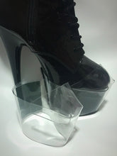 Load image into Gallery viewer, Clear Pleaser Style Shoe Protectors -Dark Grey Fastener