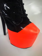 Load image into Gallery viewer, Neon Orange Pleaser Style Shoe Protector