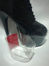 Load image into Gallery viewer, Clear Pleaser Style Shoe Protectors -Red Fastener