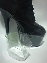 Load image into Gallery viewer, Clear Pleaser Style Shoe Protectors -Grey Fastener