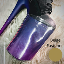 Load image into Gallery viewer, Clear Pleaser Style Shoe Protectors -Beige Fastener