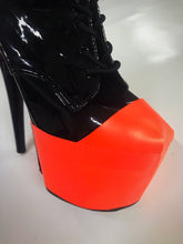 Load image into Gallery viewer, Neon Orange Pleaser Style Shoe Protector
