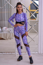 Load image into Gallery viewer, Leggings Grace - Purple Snake
