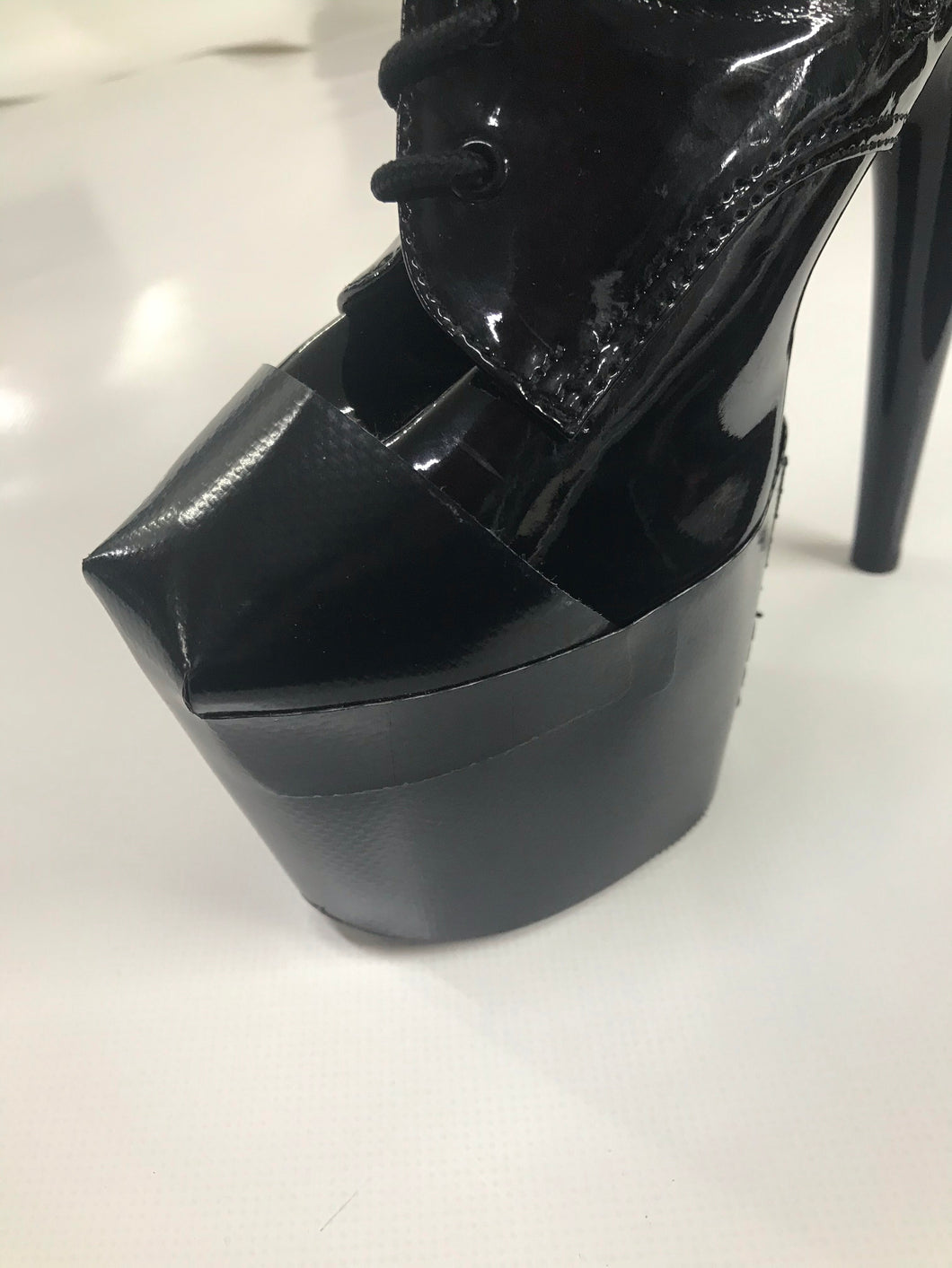 Long lasting Black Shoe Protectors for Pleaser style Shoes by Pole Bites